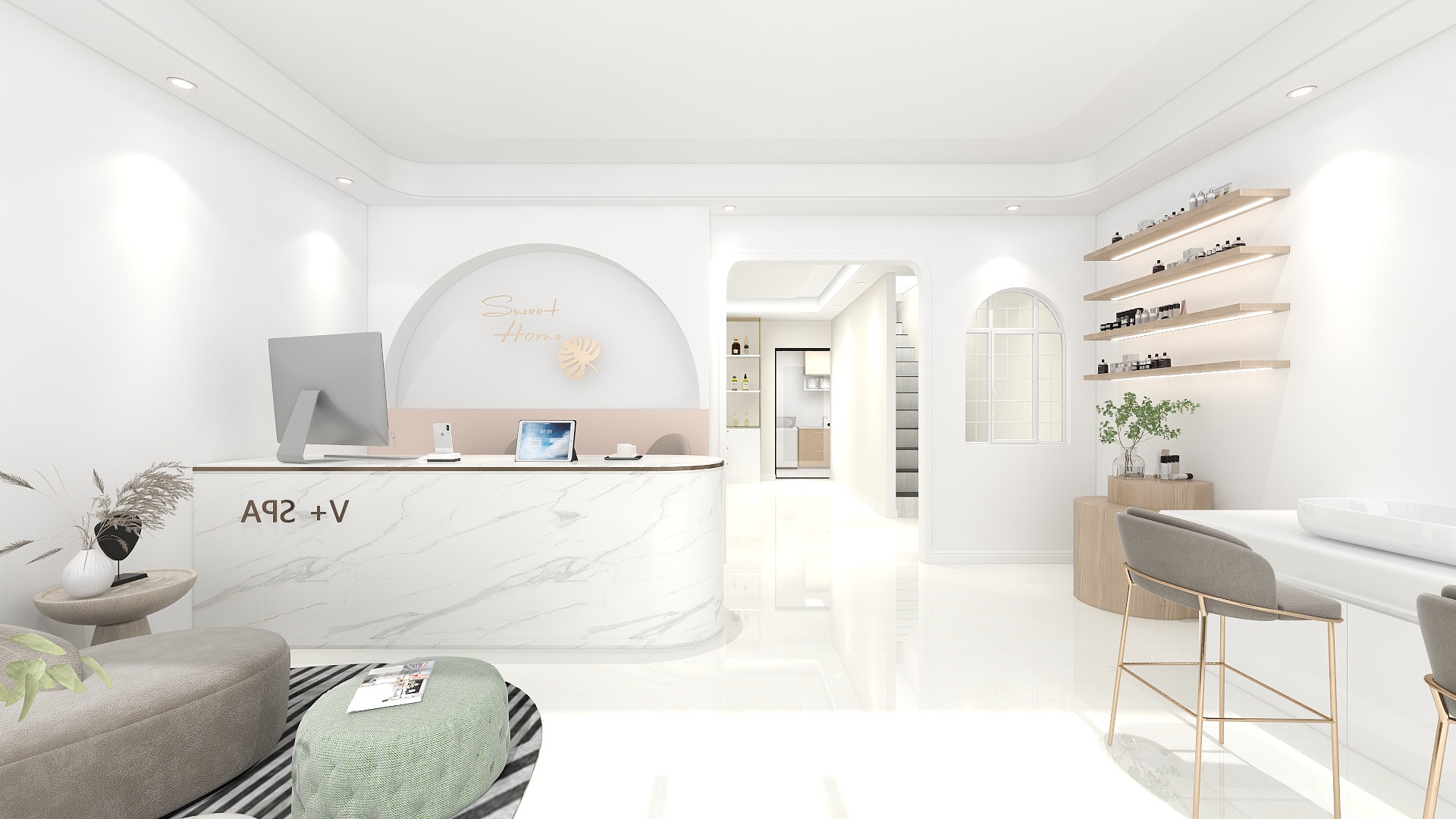 设计师yih-文晓路美容院-装修设计方案