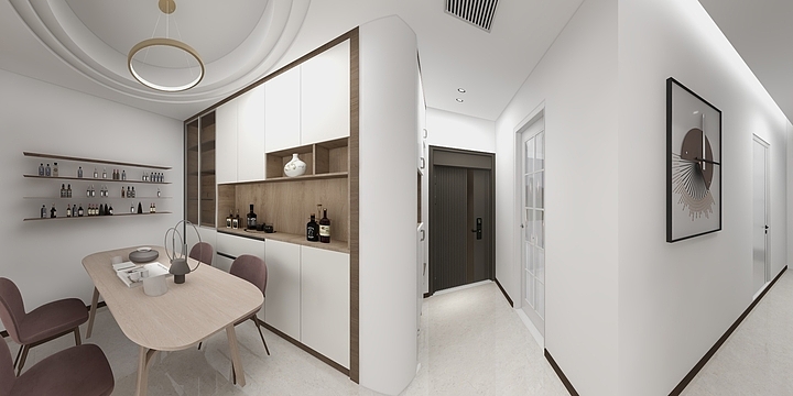 七月设计工作室-海德公园81㎡3室-装修设计方案