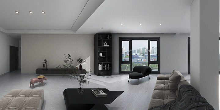 梦天洪尘-碧翠园3-1803 dwg-装修设计方案