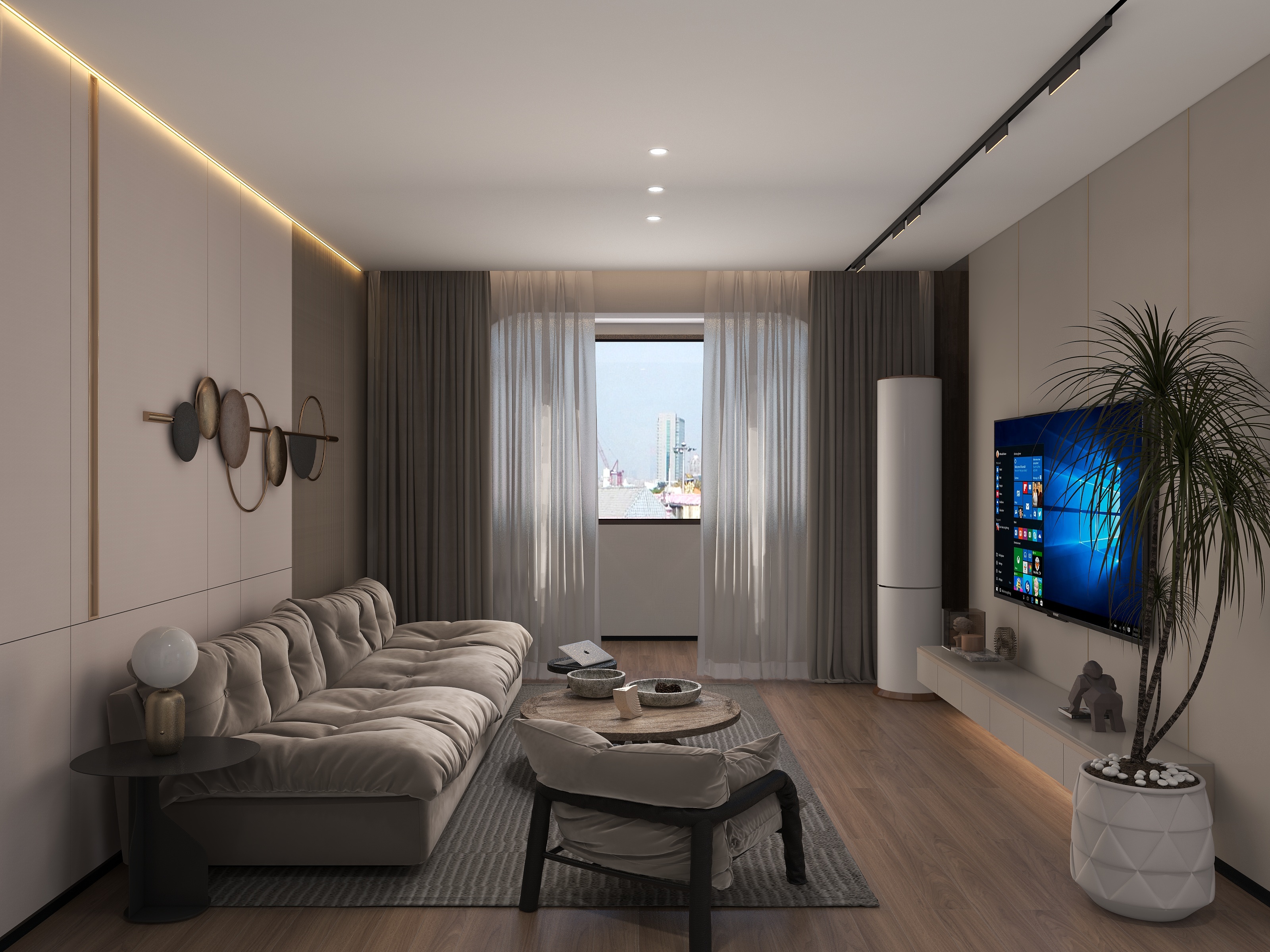 李腾飞717-110平现代三室-装修设计方案