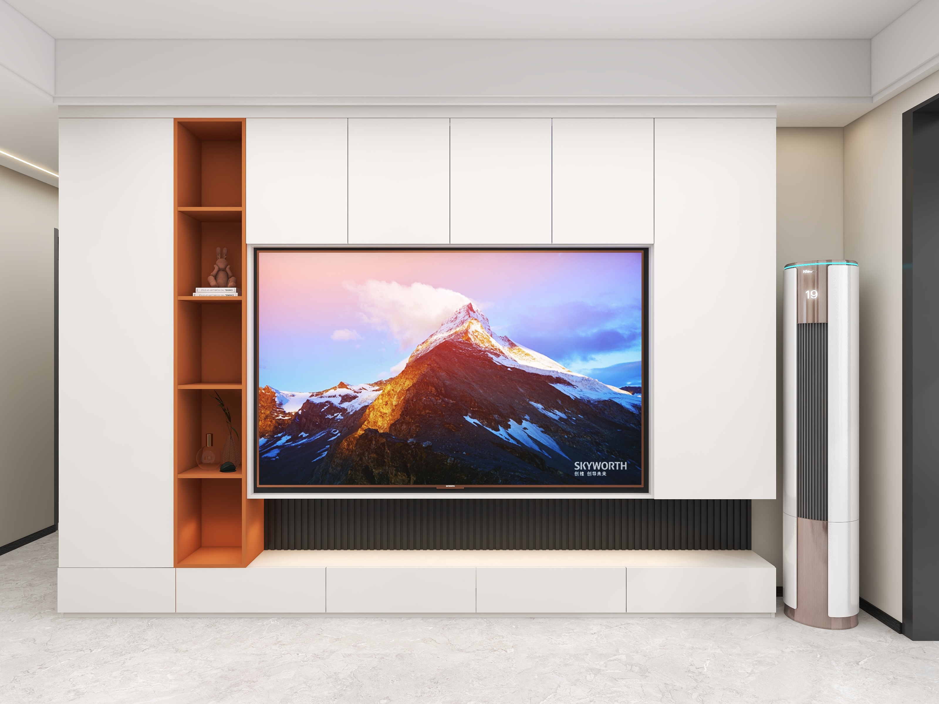 壹诺设计工作室-127㎡4室-现代简约装修效果图