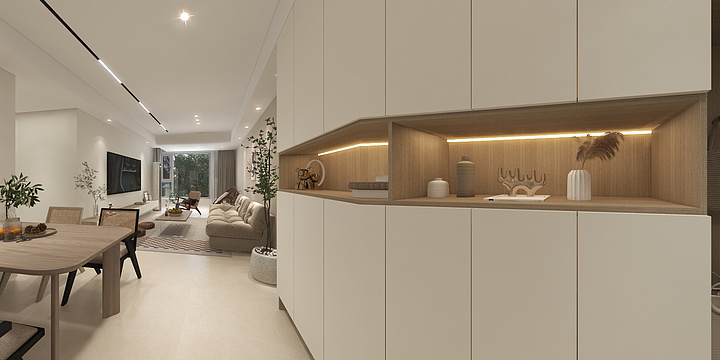 壹品家装饰子账号-观江府2栋 现代原木风混搭-装修设计方案