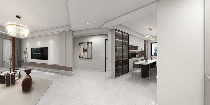 丰隆装饰-南湖大院1-西户 效果图-装修设计方案