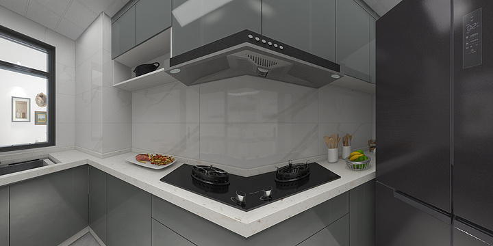 灵山金誉建筑装饰公司-公园学府2栋1单元703-装修设计方案