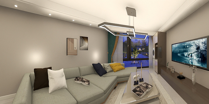 一方通行MrsL-阳光龙湾生态城8-1-2104-副本-装修设计方案