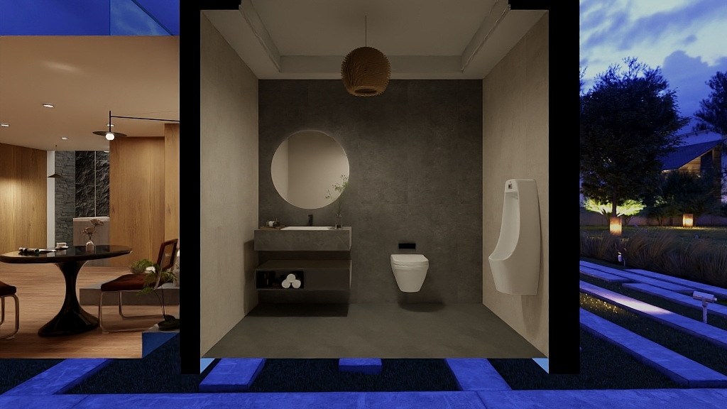 Lin_宋之设计-金石湾地下室-侘寂-装修设计方案