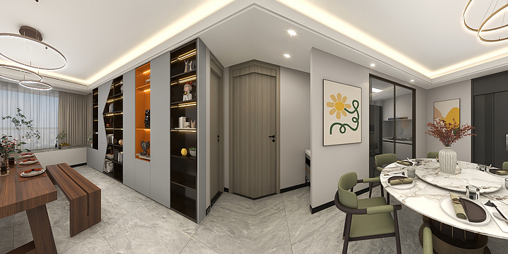 KJL89-悦望名邸4-3-406-装修设计方案