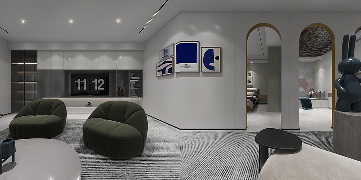 方点666-整装展厅-装修设计方案