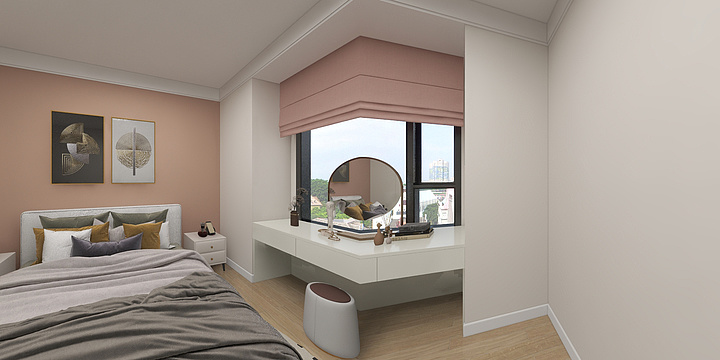 媛媛gLpH-荆门时代华庭100个平方-装修设计方案