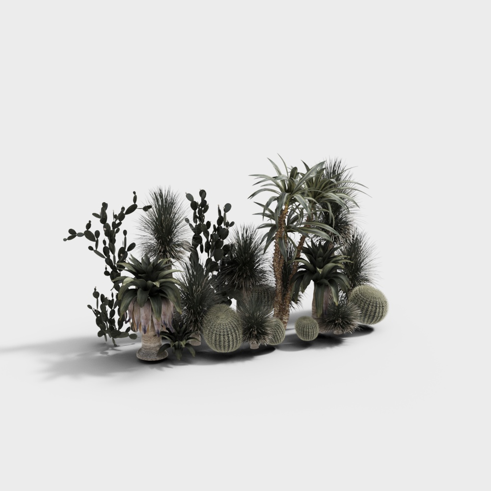 花草植物堆