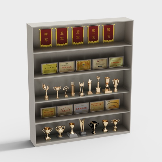 Trophy medal display cabinet