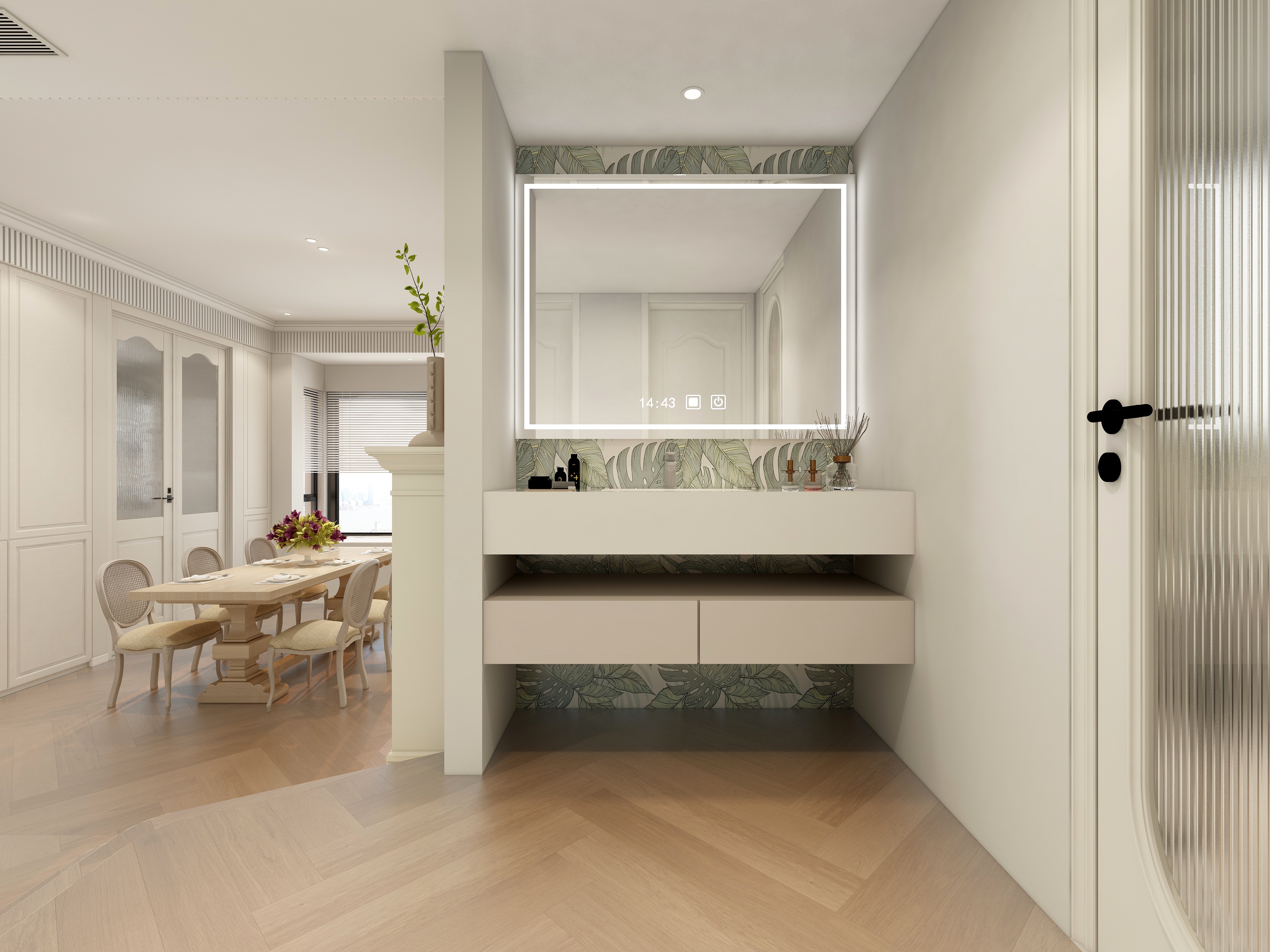 境远装饰-万邦城市花园110平轻法式装修效果图