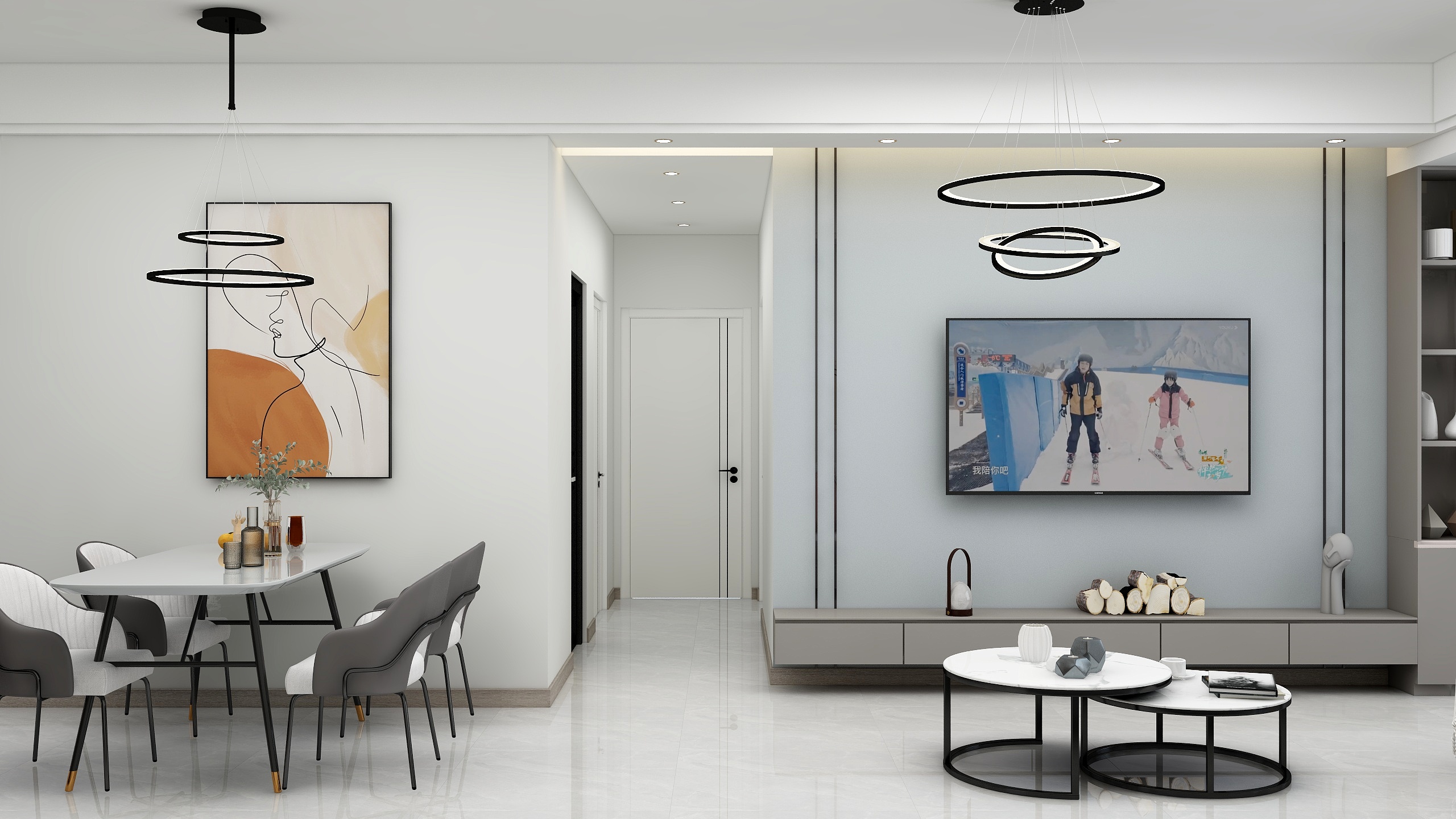 设计师小亻可-翡翠园六期B1现代简约78平-装修设计方案