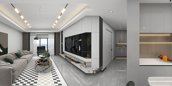 南下Lrae-凯景领盛豪庭123m²（现代轻奢）-装修设计方案