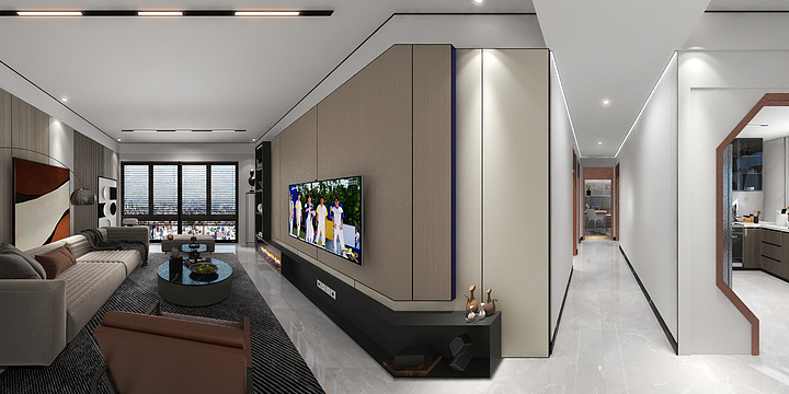 拂云Skjc-鸿通桃李清华二期95㎡-装修设计方案