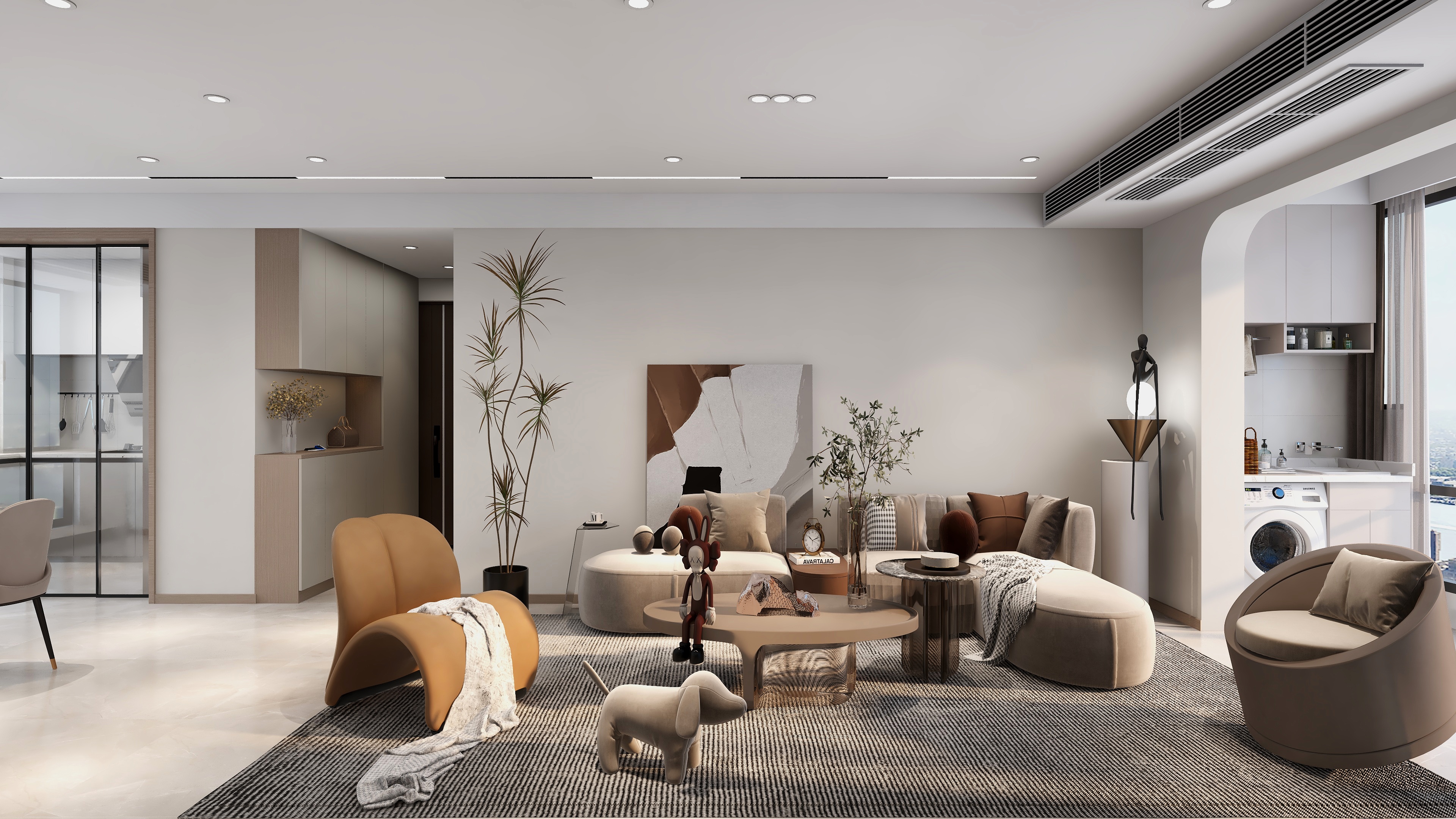 境远装饰-明天华城84平现代风装修效果图