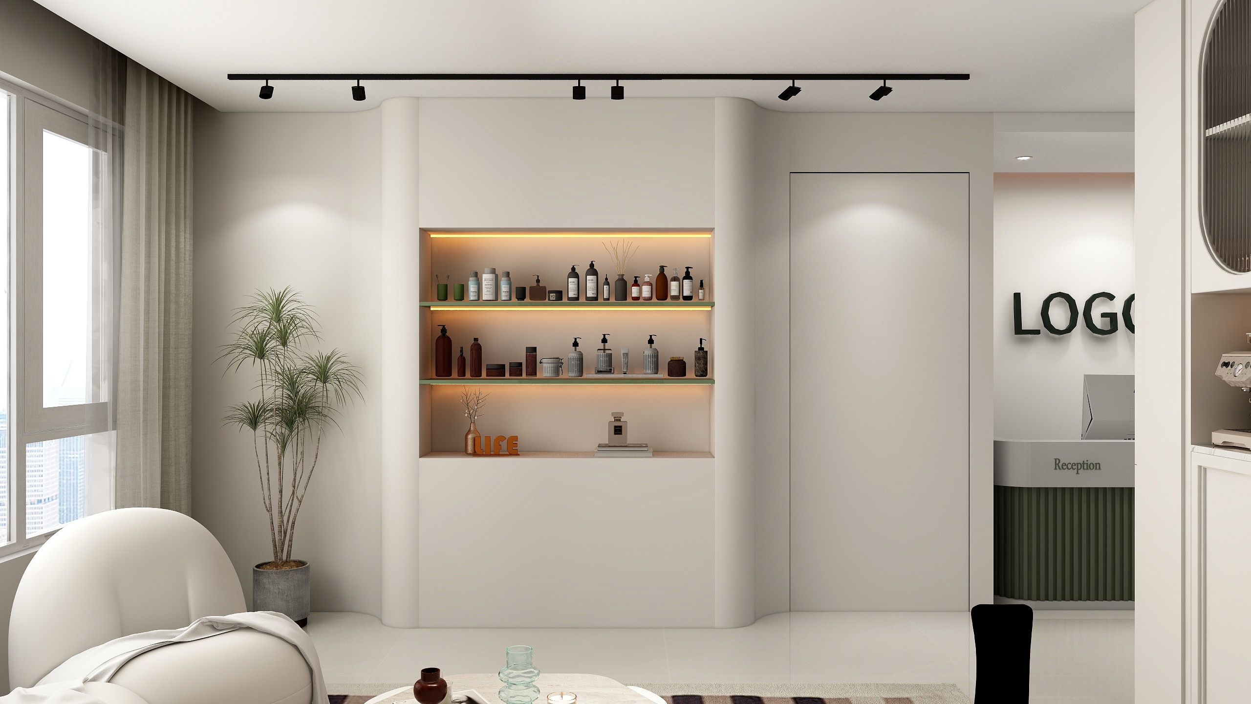 内舍空间设计-海天美容院设计-装修设计方案