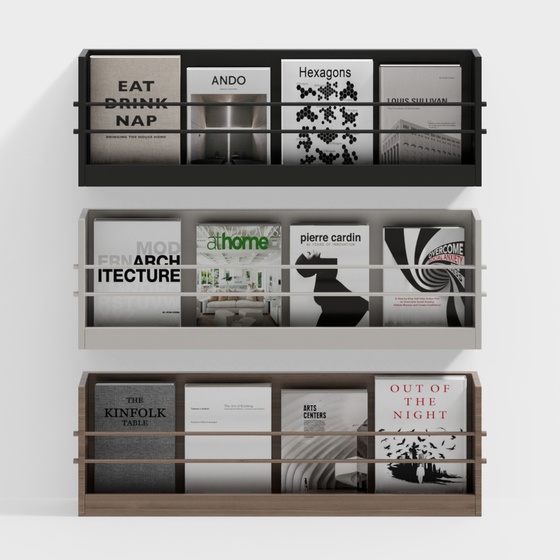 Nordic storage bookshelf