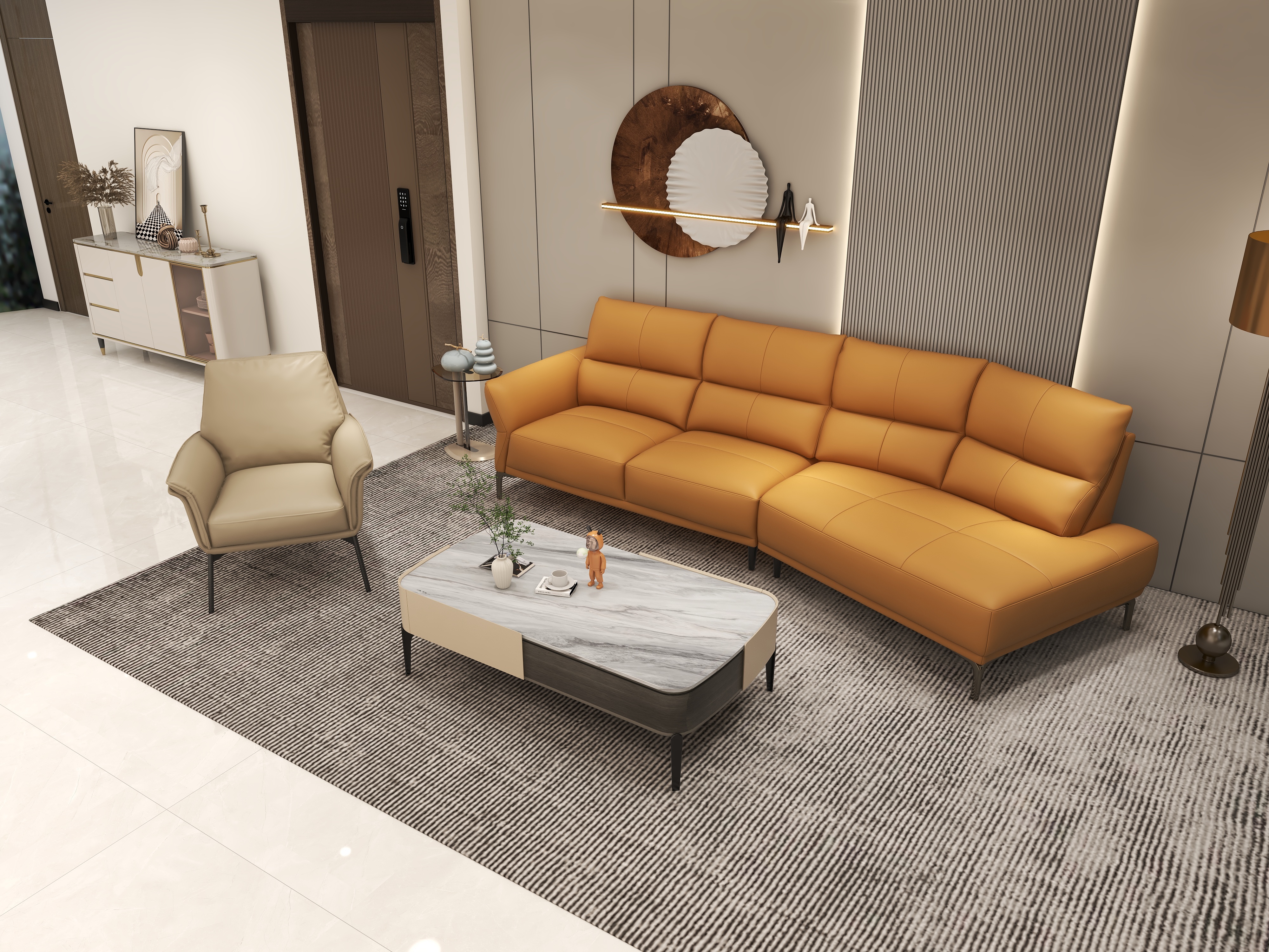 顾家家居1_-吴越山庄68F163㎡3室装修效果图