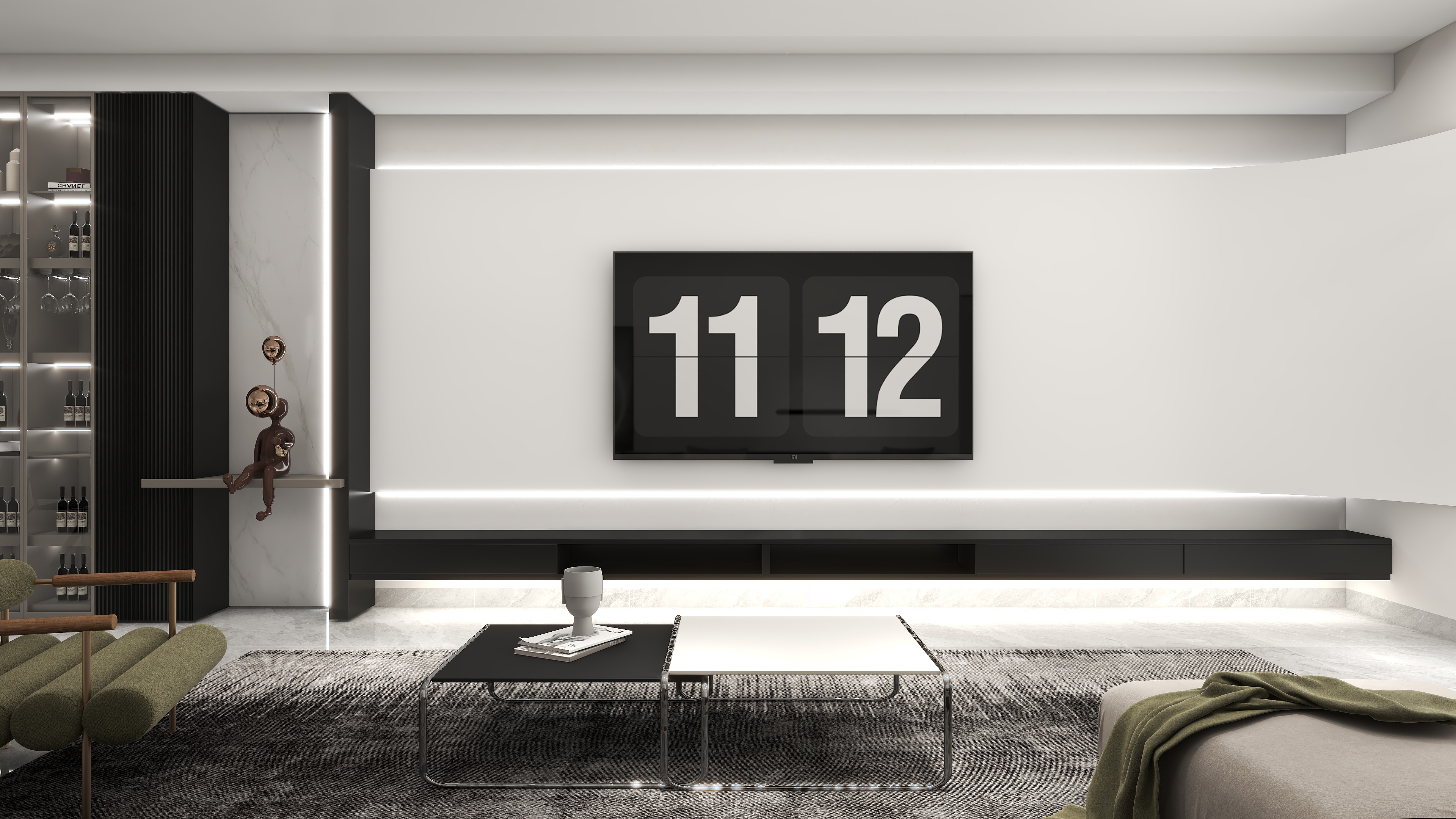 辰域空间设计-小逸老师-福满欣城3号房现代极简-装修设计方案