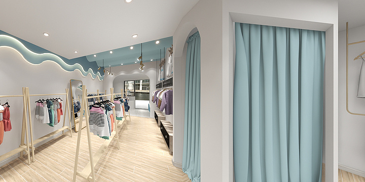 设计工作室灬-何总服装店-装修设计方案