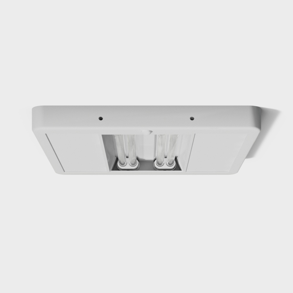 现代格栅灯3D模型