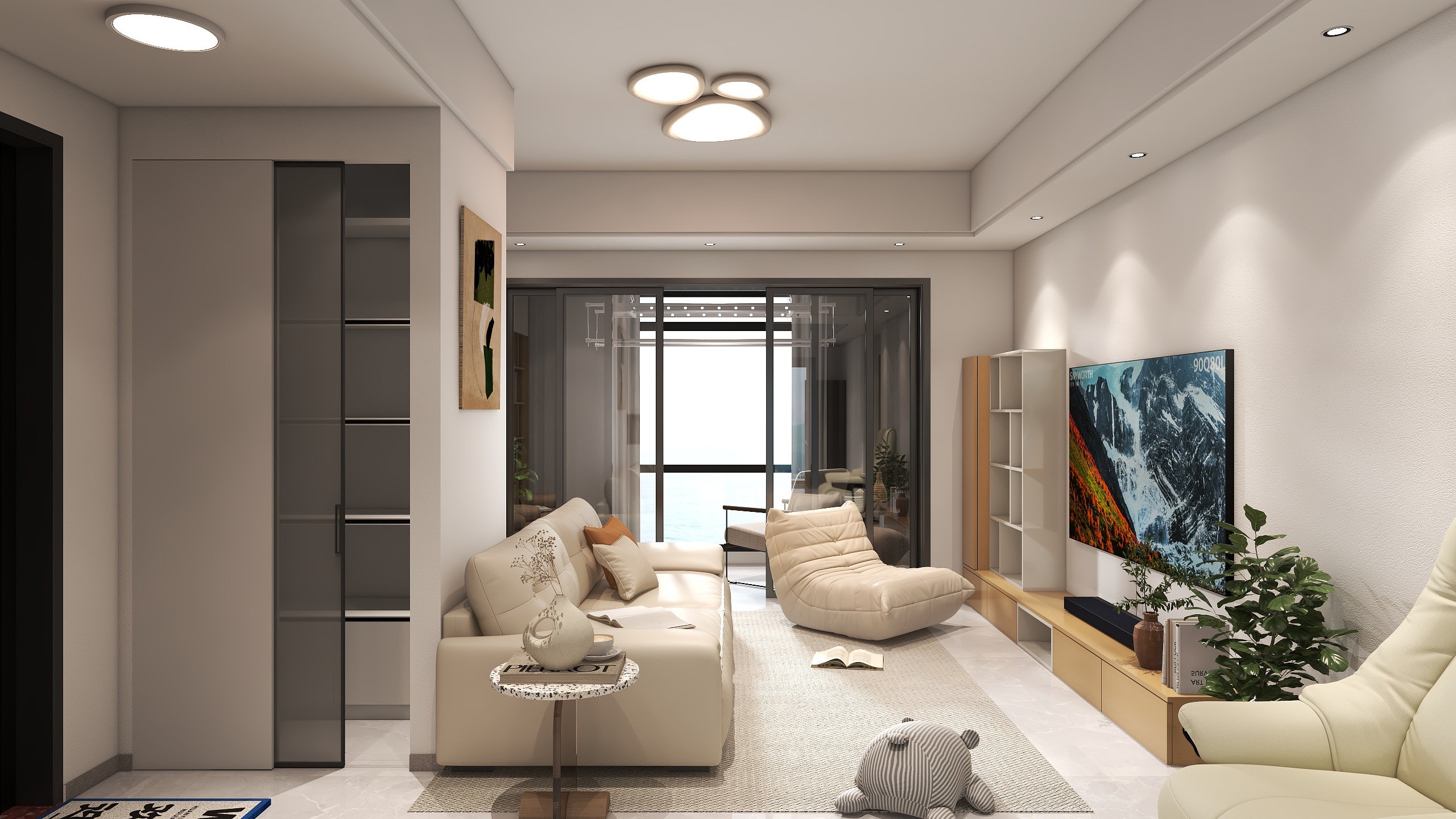 元禾装饰设计工程有限公司-沙滩拥抱海-装修设计方案