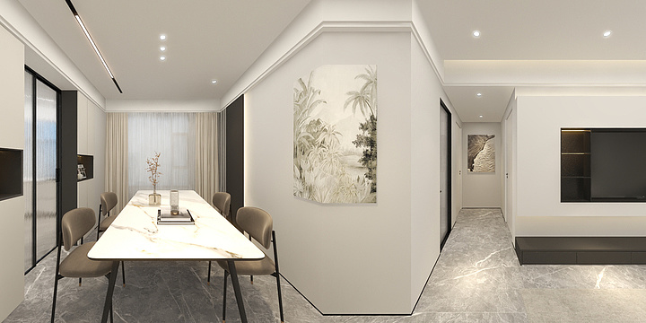 咪過黎-中骏·雍景湾简约现代-装修设计方案