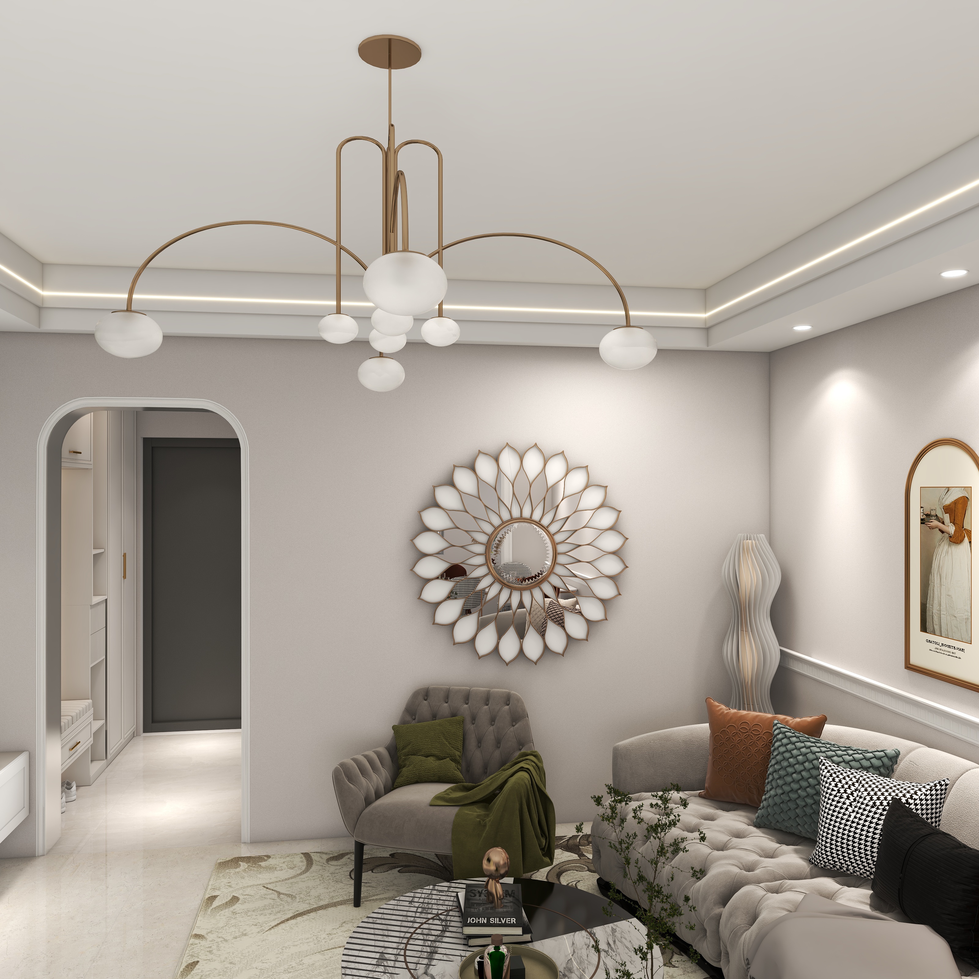 左邻右舍丶-碧水湾小区85㎡2室装修效果图