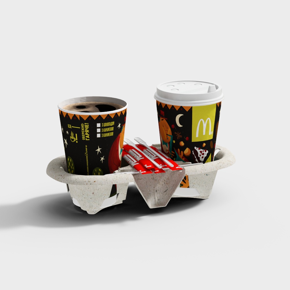 现代咖啡杯