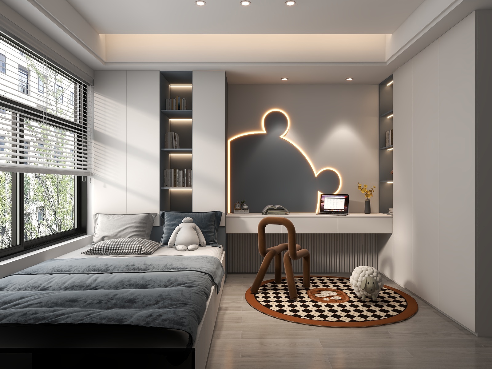 简亓7-儿童房-装修设计方案