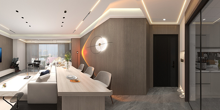 室内设计小蒋1-东辰名邸12-1-1101黄女士-装修设计方案