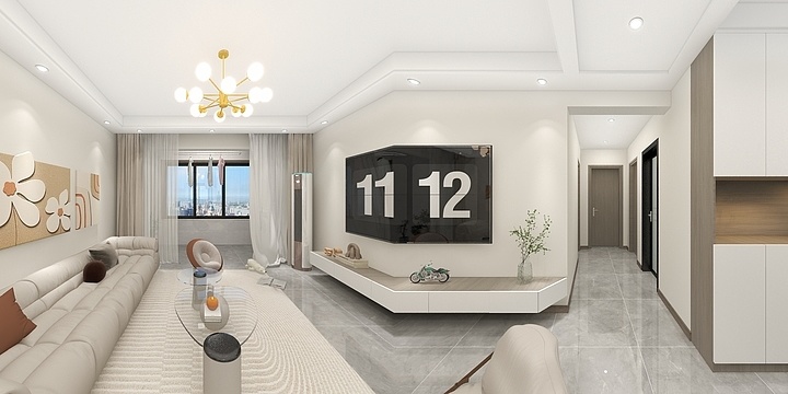 过往0-天花国际2#1单元23001嵌入-副本-装修设计方案