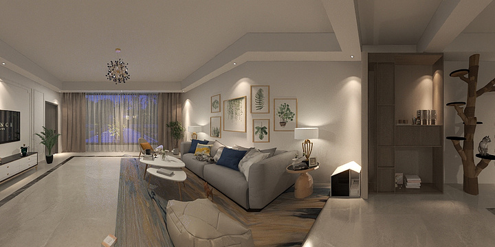 凛安安KFqs-猫之客厅-装修设计方案