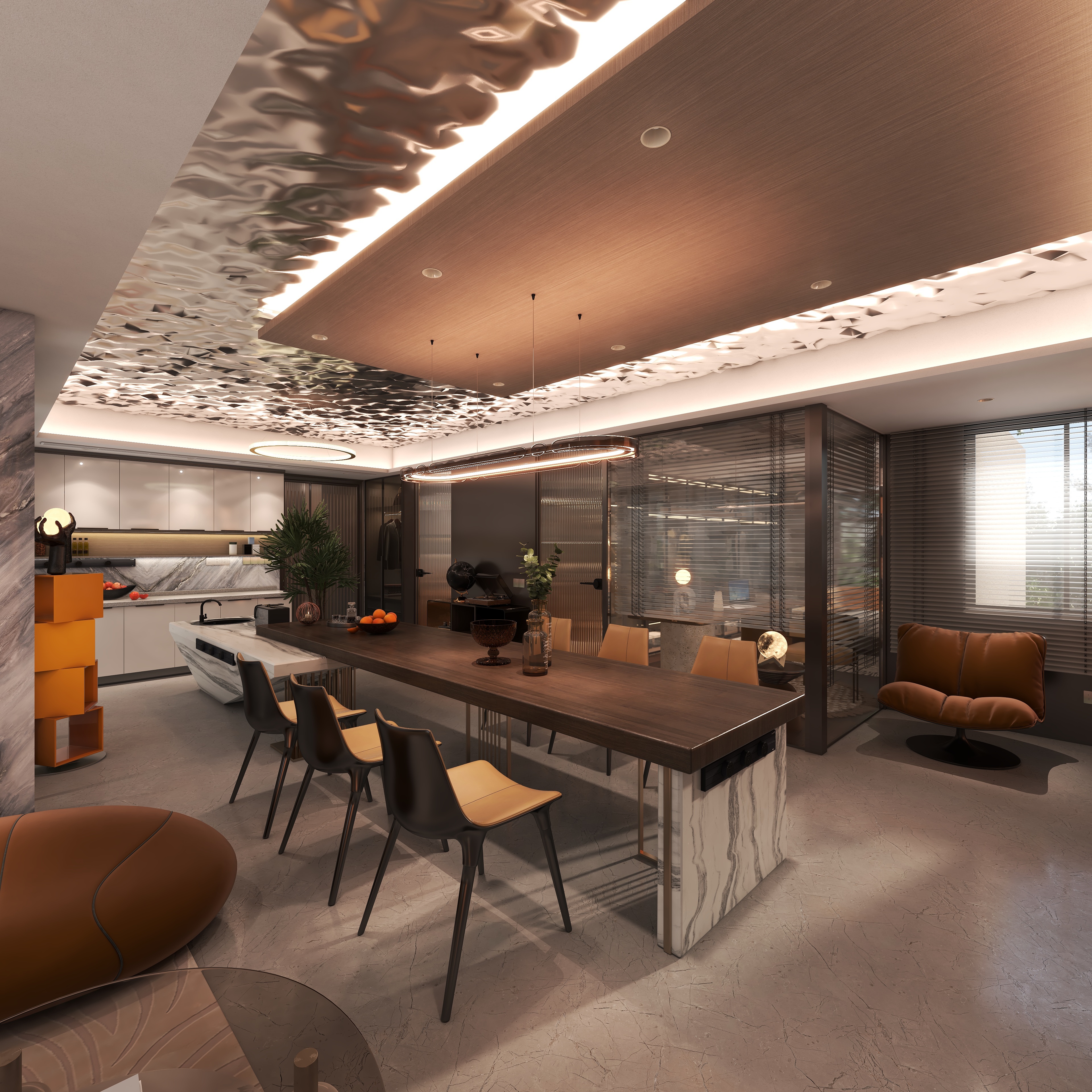 邹偕毓-127两房-自由秘境装修效果图