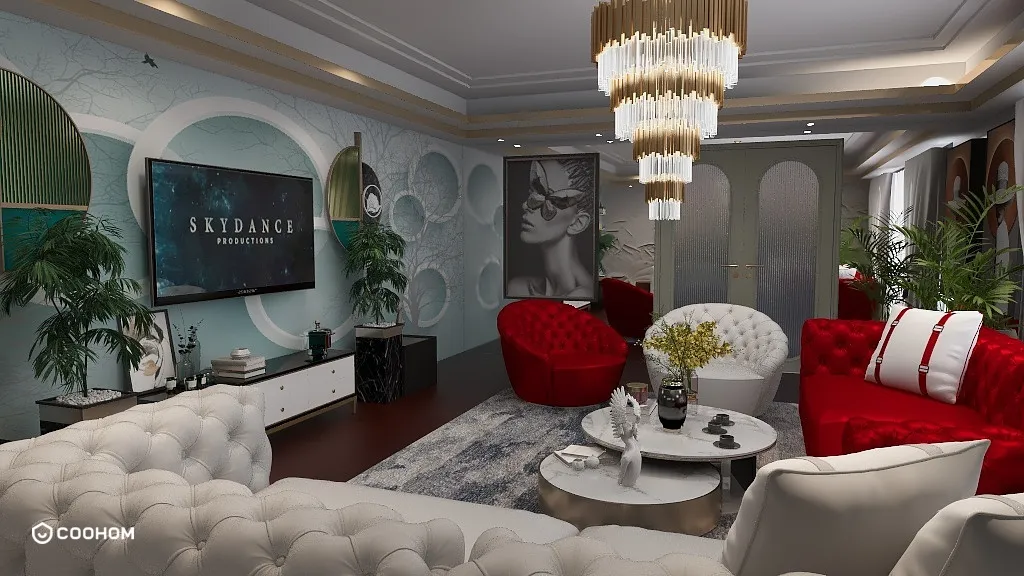 Little Vixen的装修设计方案:Elegant Livingroom