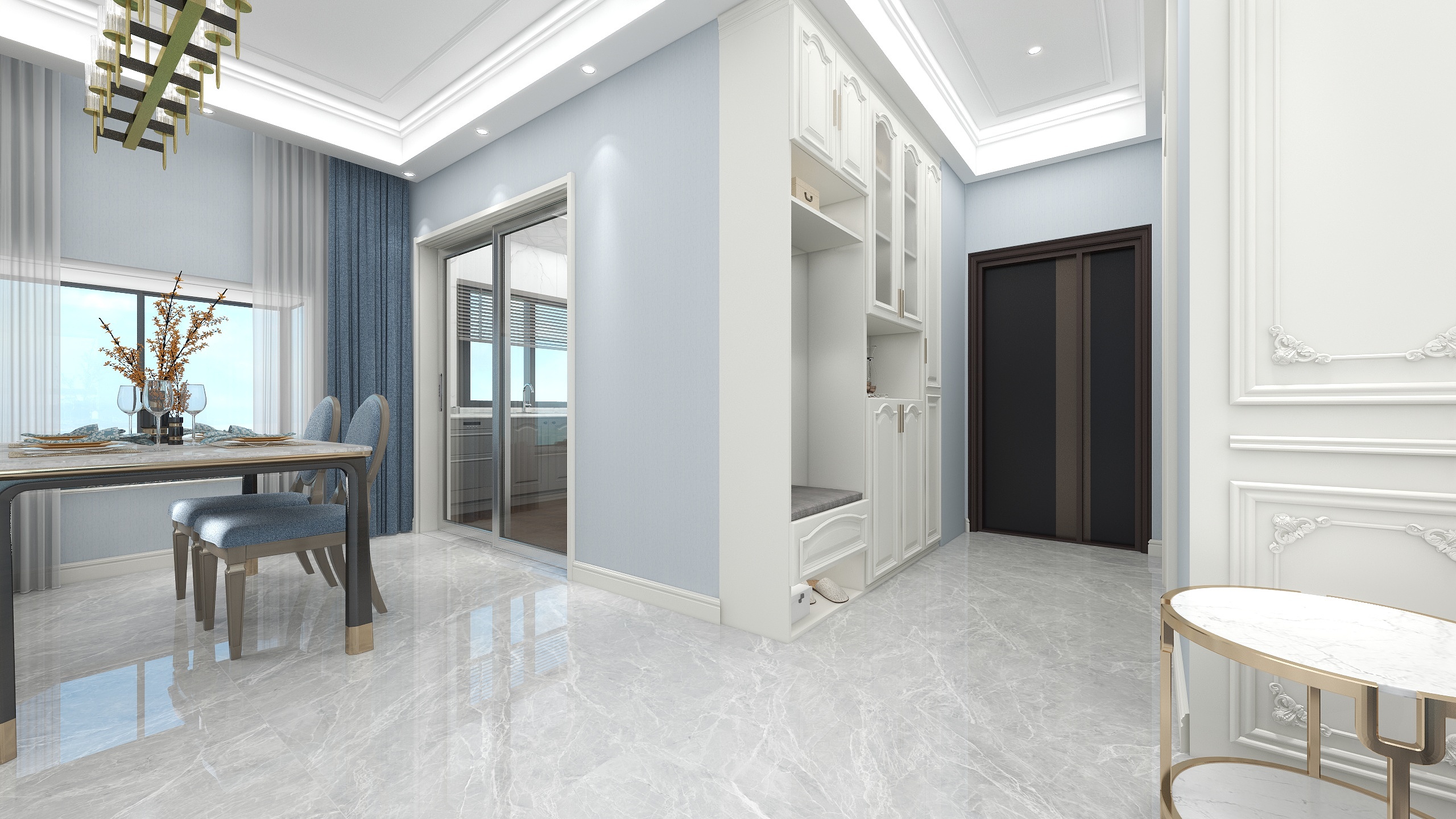 金金金浩-131㎡3室装修效果图