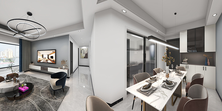 Design庭华装饰彭-珑璟台9#1603HH-装修设计方案