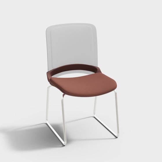 Tangjing TJ Office Chair 3D Model in White