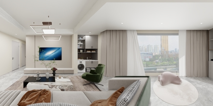 康鹏-敬澜山5-304 现代-装修设计方案