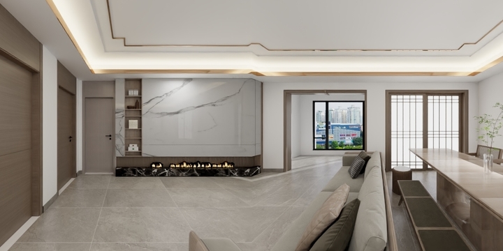 李明弦-学府公园133-新中式-装修设计方案