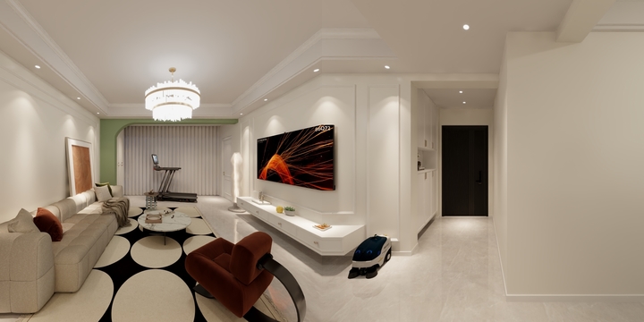 蔡先生墙地顶整装-竹径悦山轻法式-装修设计方案