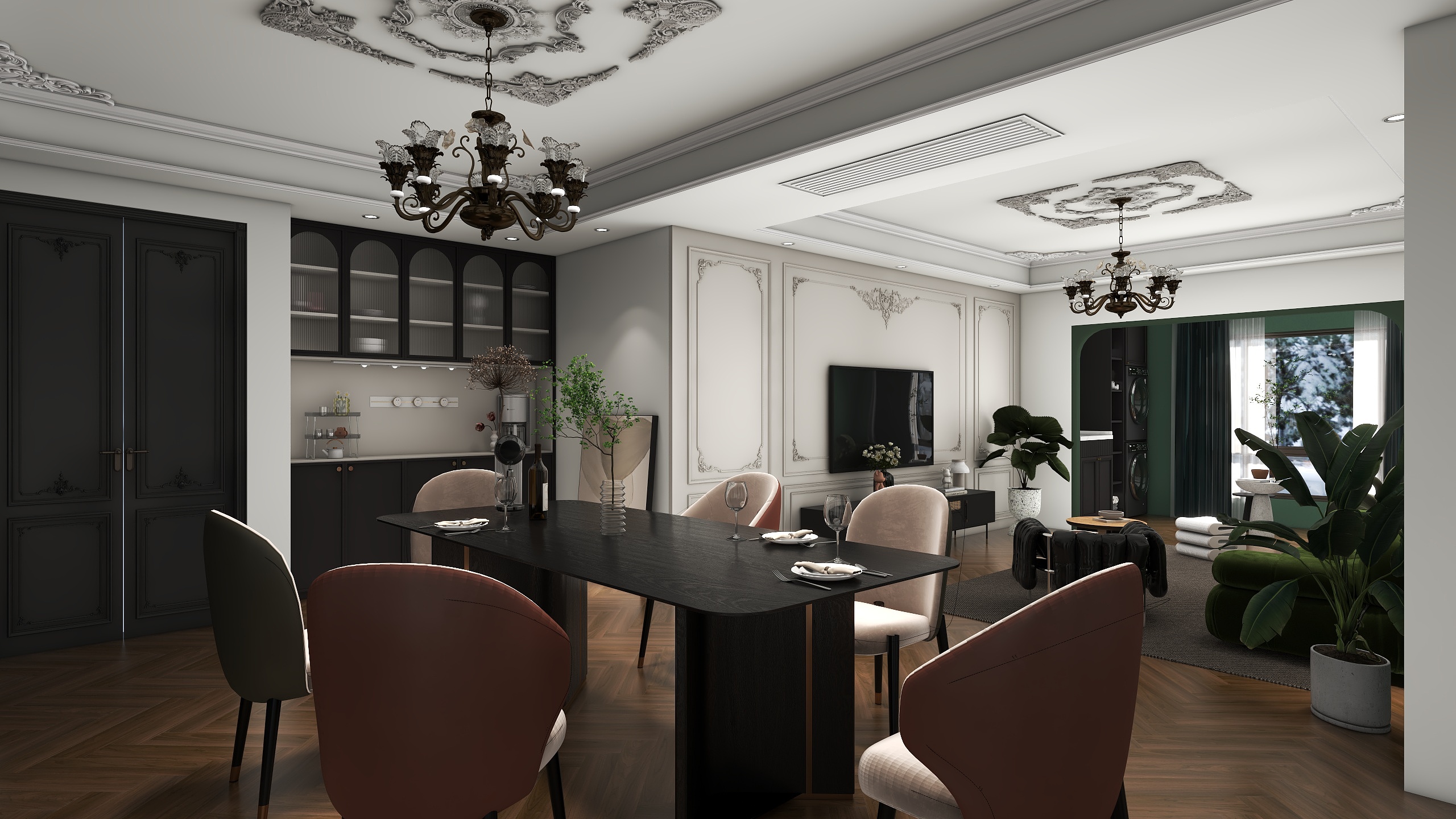 知行空间设计1-法式复古-装修设计方案