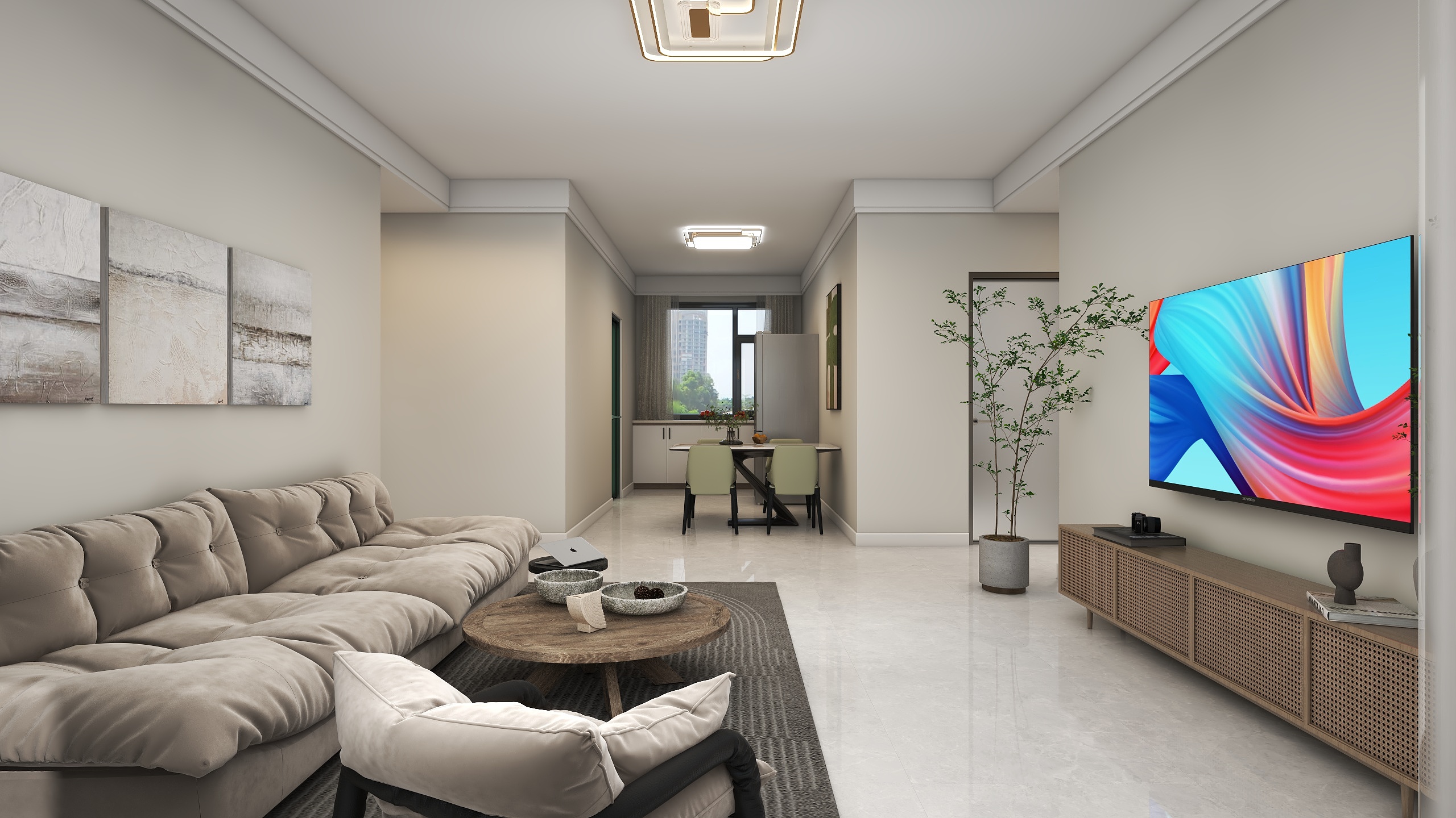 冠堂装饰顾轲设计-澜山樾120平现代-装修设计方案