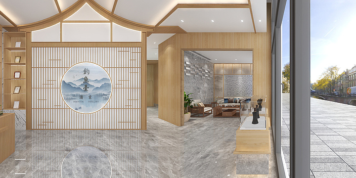 孙芹梅-钓鱼台品鉴馆底图-装修设计方案