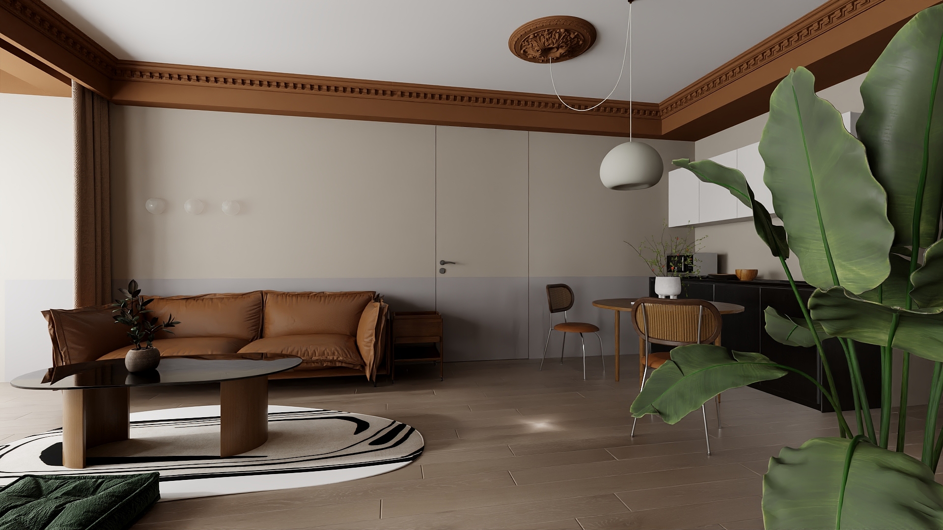 楠木工作室-乳胶漆材质-装修设计方案