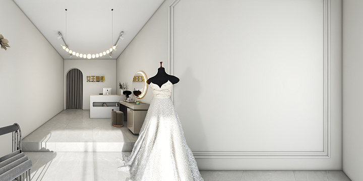 星火设计Mmm-女王婚纱-装修设计方案