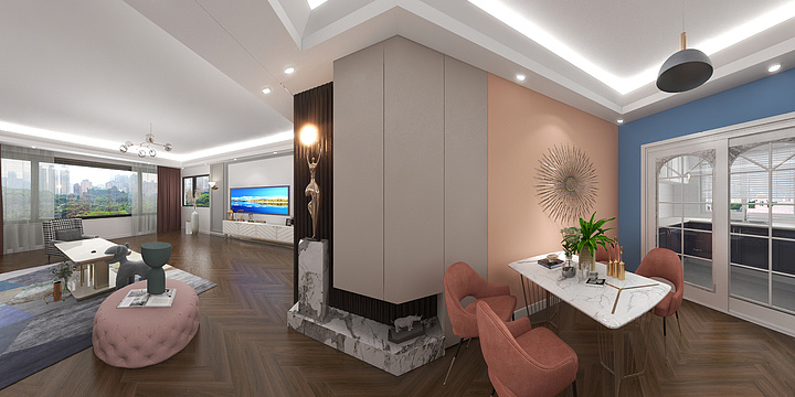 只是那一缕阳光-和山步云谷117m平-装修设计方案