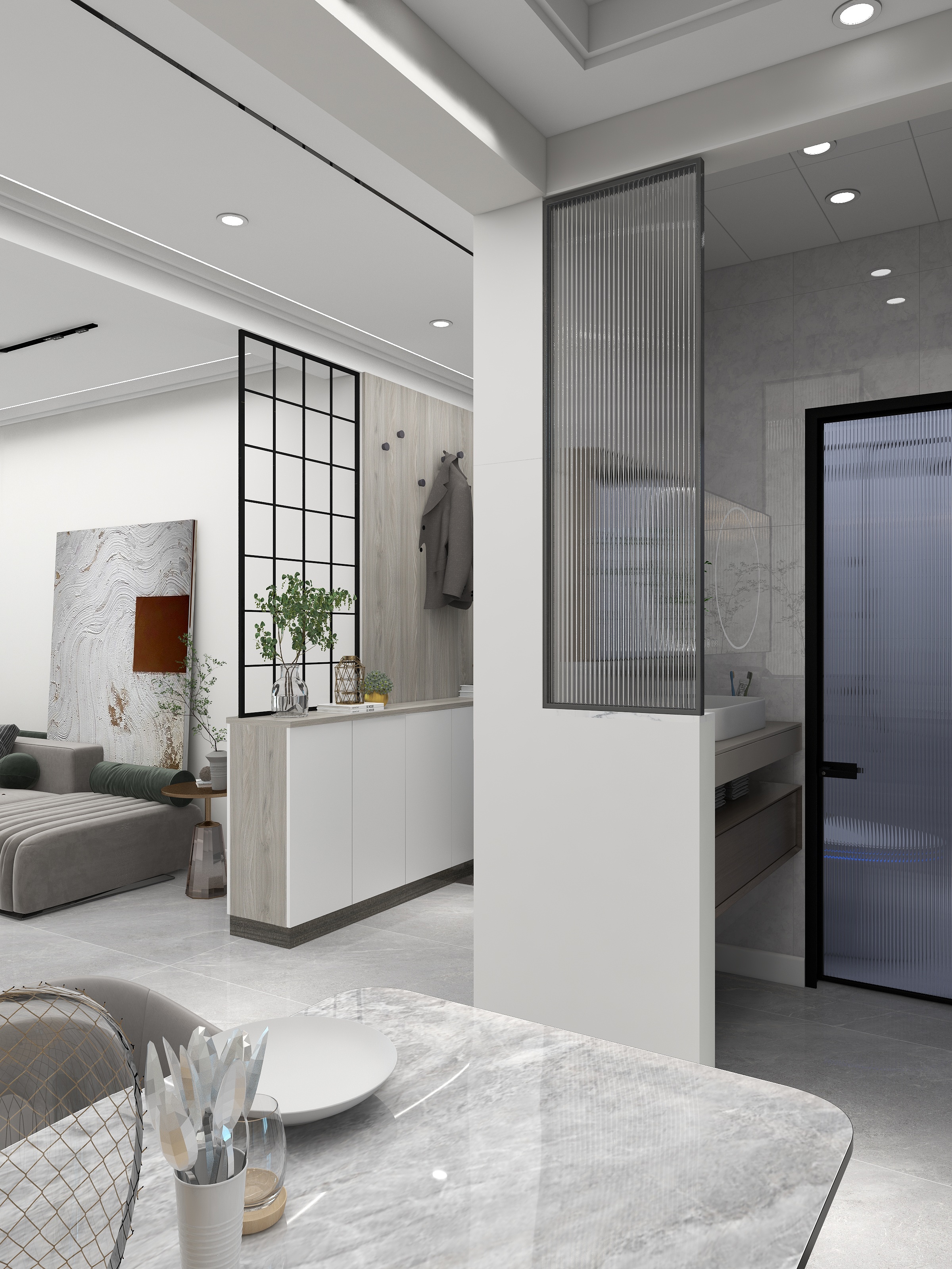 保定云澜装饰赵然-阳光国际三室-A区-装修设计方案