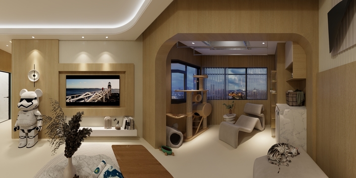 BenJoens-德信海德公园83.00㎡A2’3室2厅1卫1厨-装修设计方案